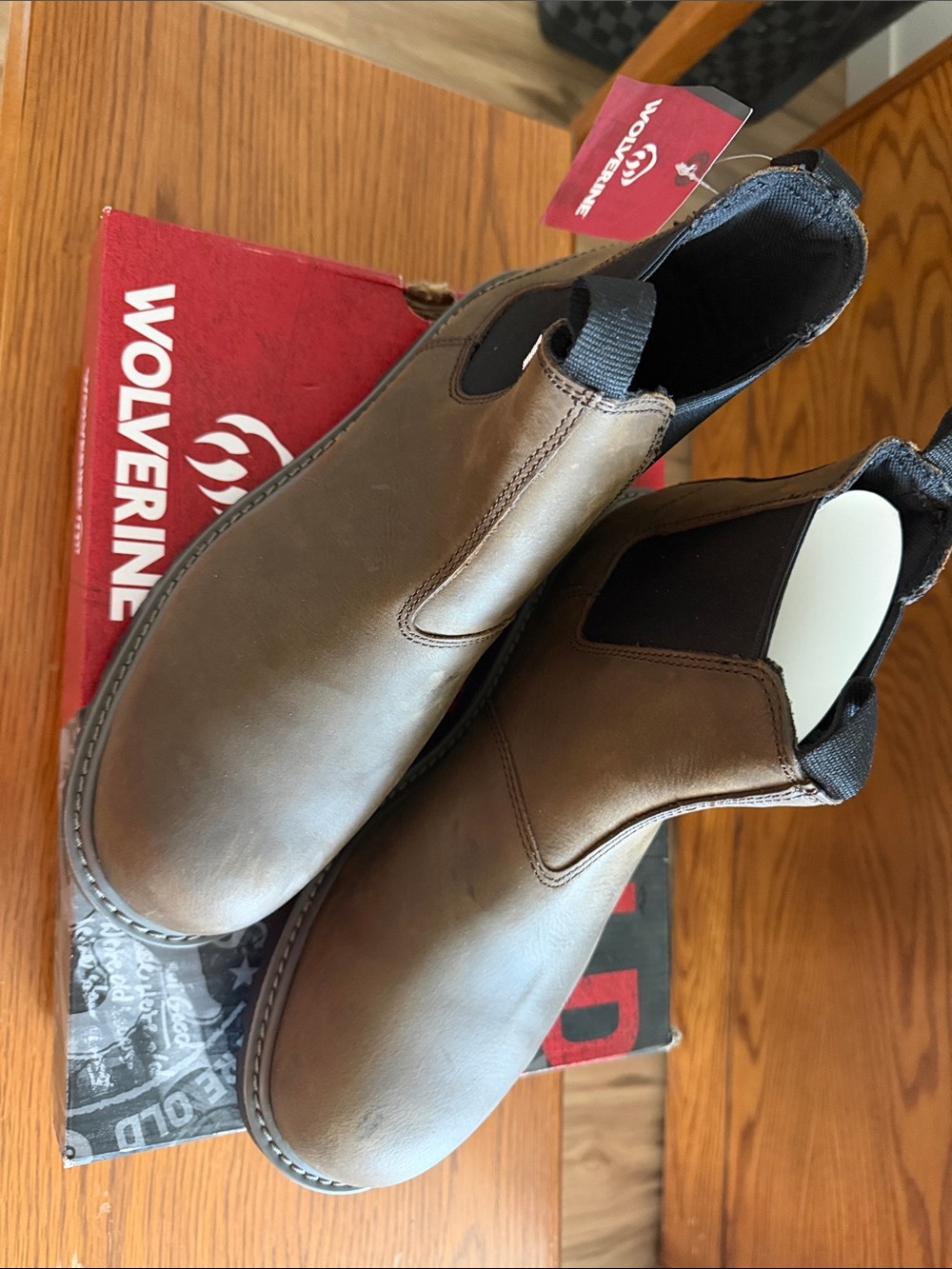 Wolverine Brown Work Boots
